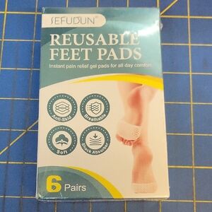 Sefudun Reusable Feet Pads - 6 Pairs New Sealed Box